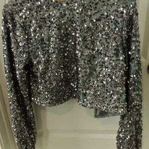 Sequin Long Sleeved Top